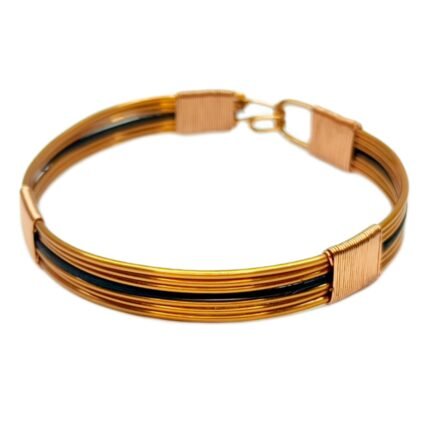 Elephant Hair Bracelet (1 Tail Hair) | Handmade Copper Kada for Men/Women | Made with Vedic Rituals | Energized for Divine Protection